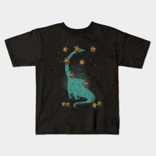 brontosaurus star Kids T-Shirt